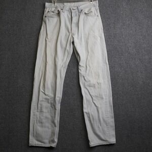 Vintage Levis 501 Jeans Mens 32x30 Light Wash Straight Leg Denim Made in USA 90s